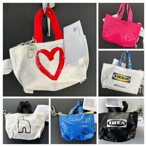 NWT – Lot of 6 IKEA Klonig Mini Tote Keychains – Japan Exclusive!